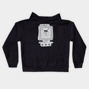 Lazy day playlist Kids Hoodie